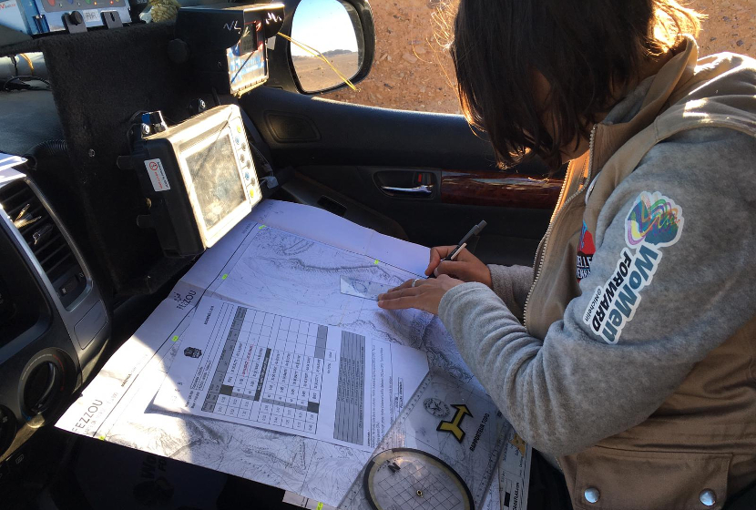 Rally Gazelles & Men 2018 calculating route 