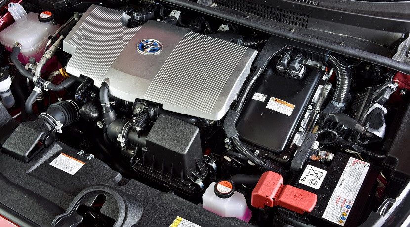 Electric and thermal motor of a hybrid car